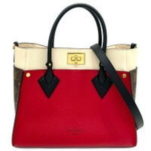 Louis Vuitton Monogram On My Side Shoulder Bag Red